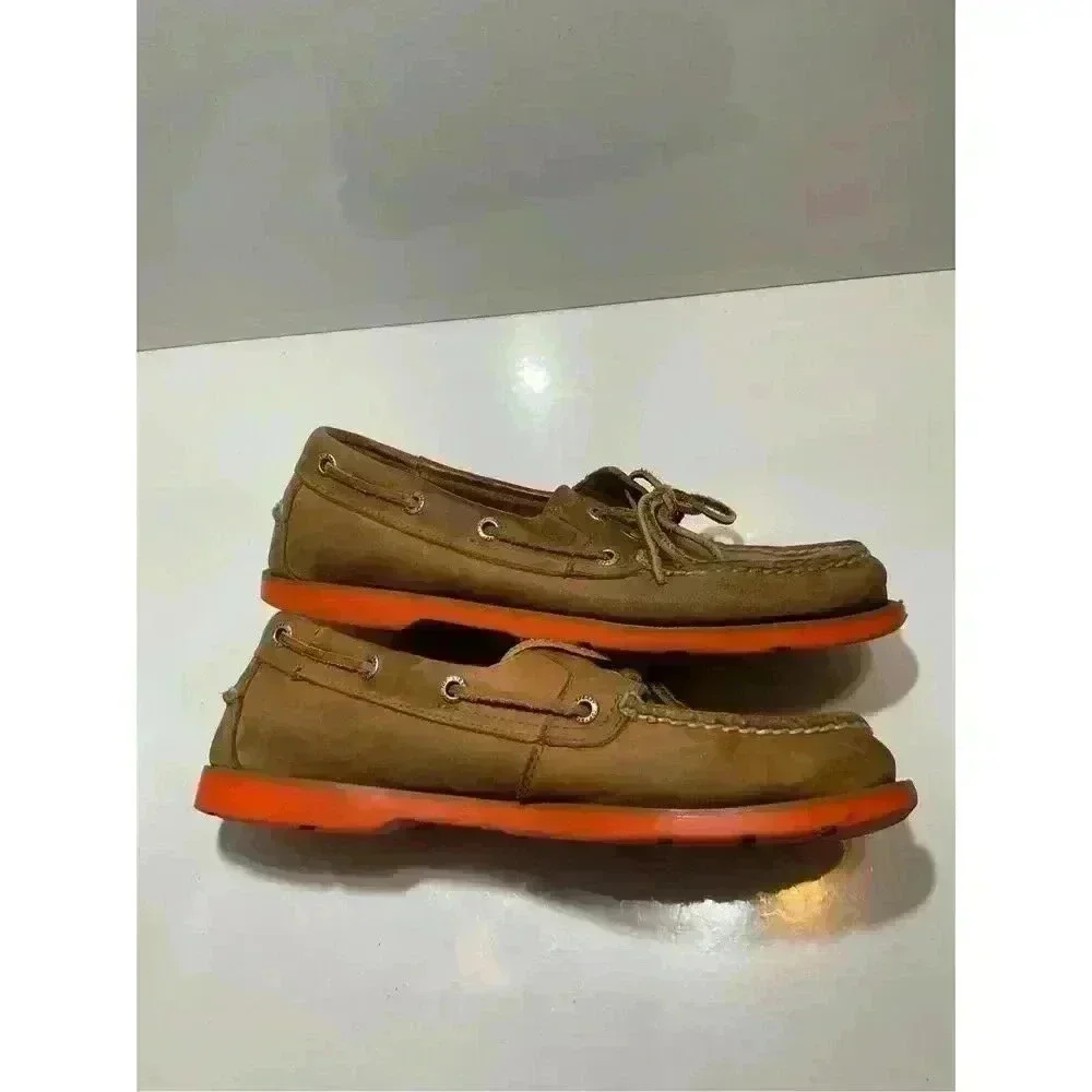 Sperry Topsider Boat Shoe Leather Slip on Mens Size 7